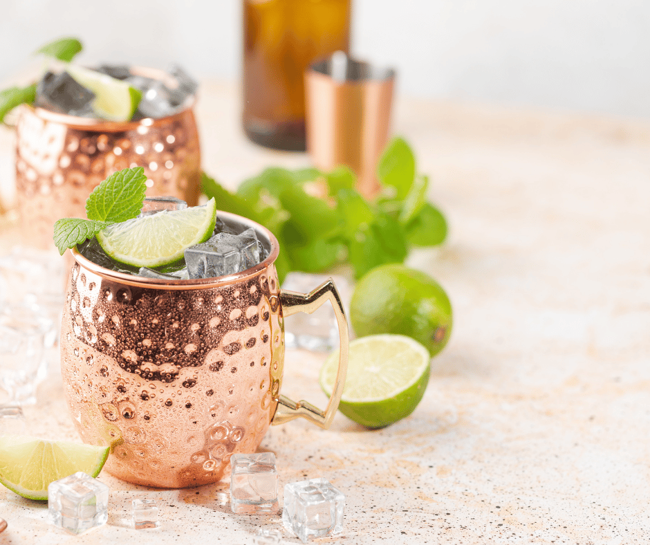 moscow-mules-in-copper-mugs-with-garnishes