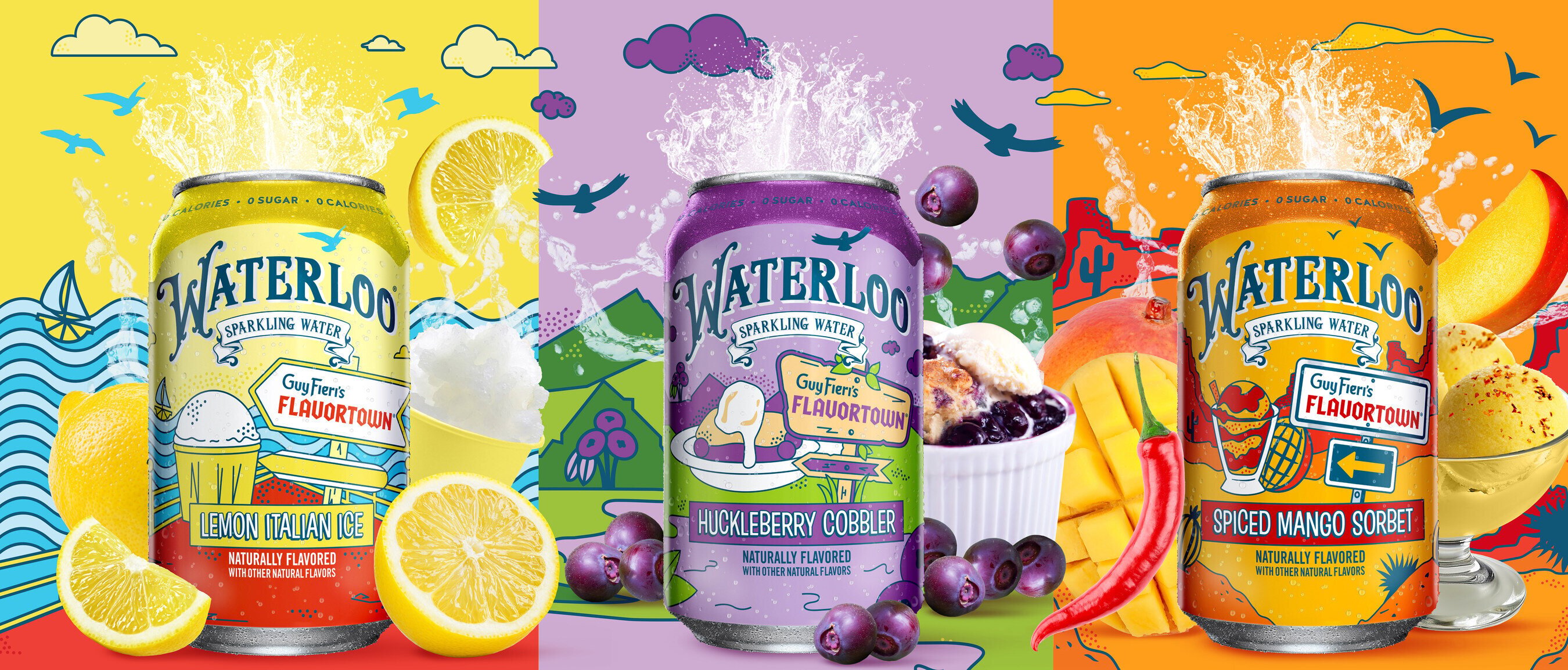 Waterloo Sparkling Water Flavors